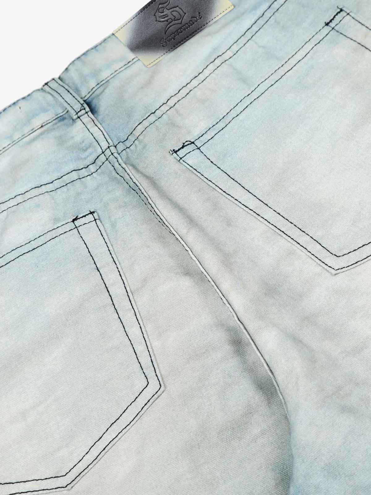 Vintage Whisker Wash Denim Jeans