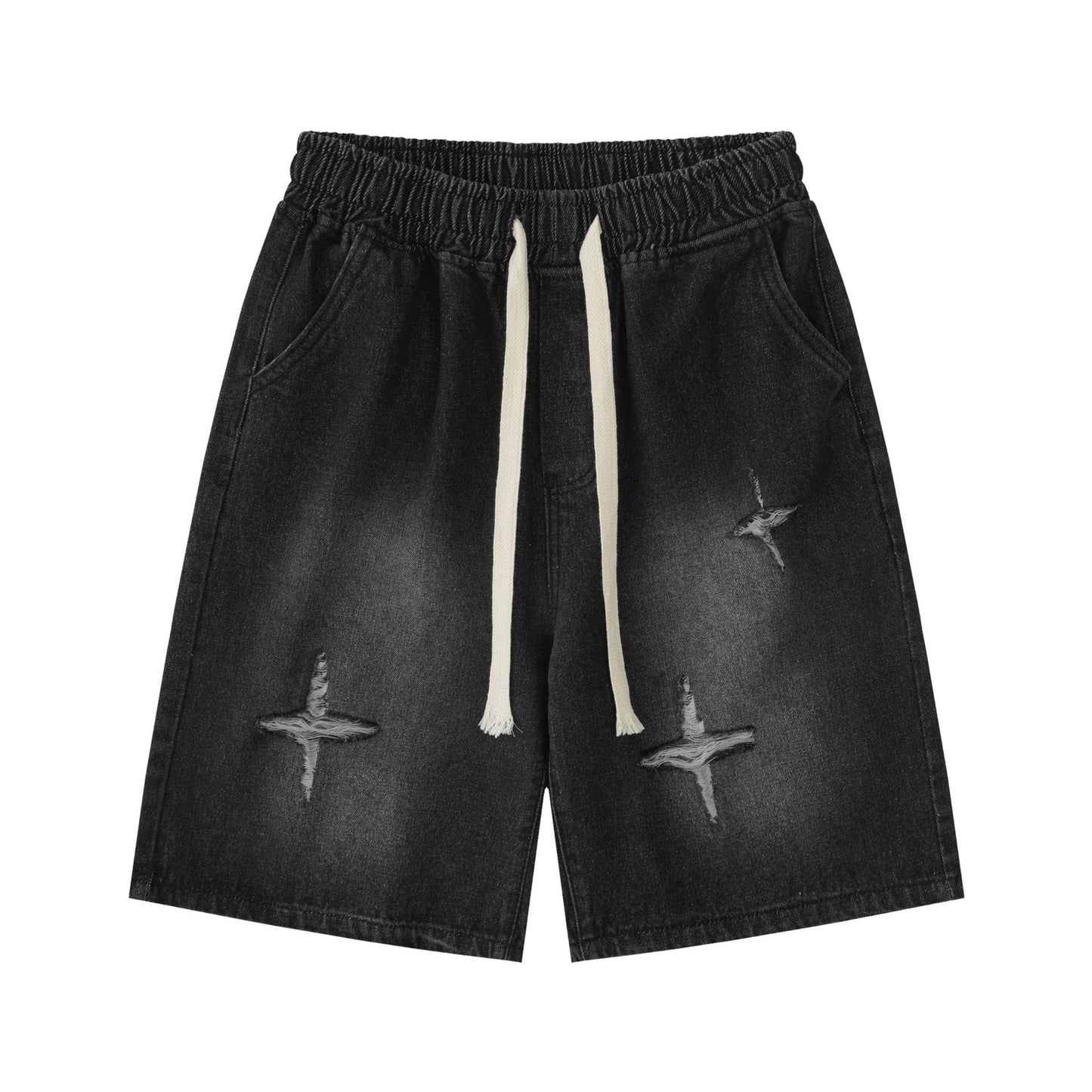 Light Wash | Baggy Jorts - Luxuryurbanwear