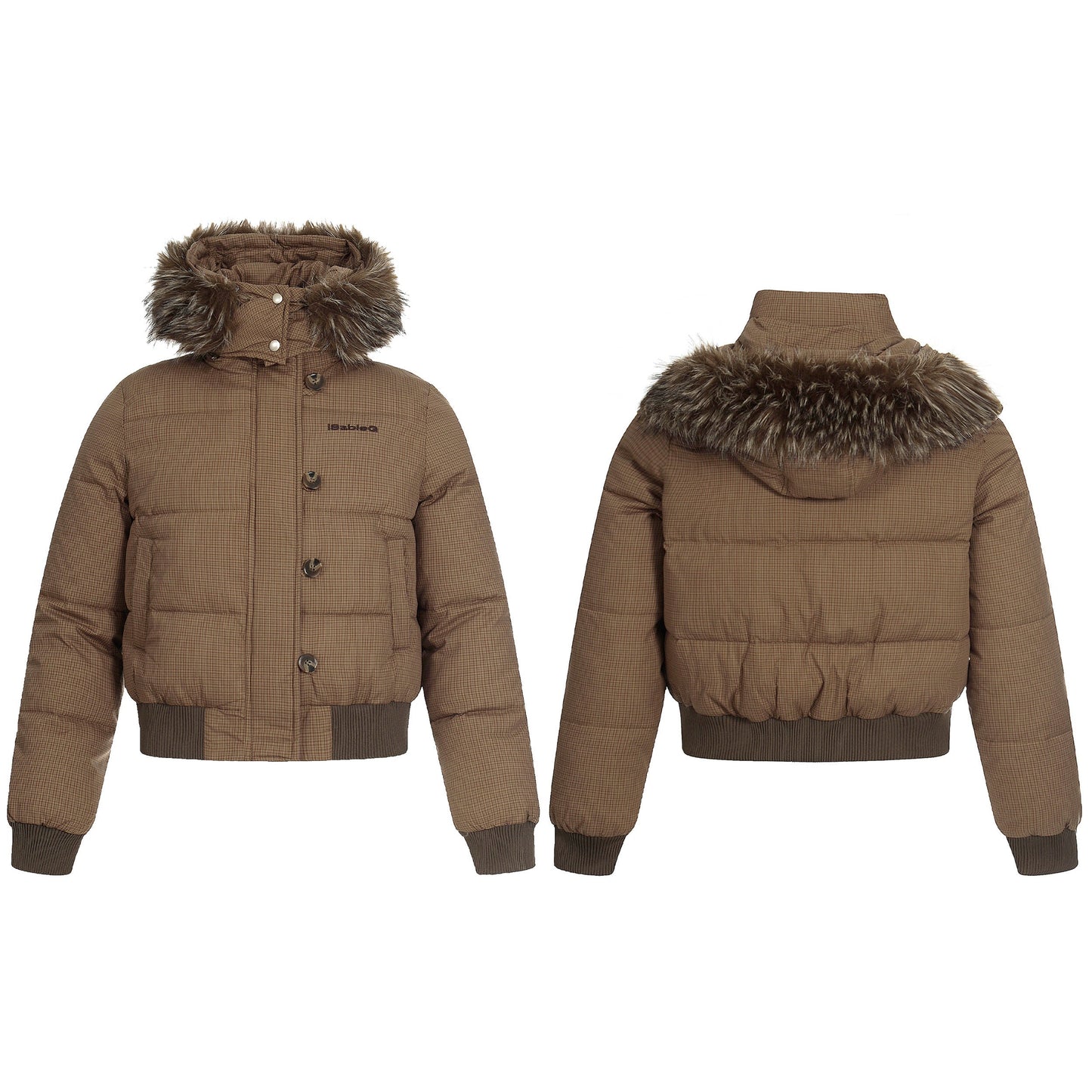 Denim Chill | Faux Fur Collar Winter Jacket - Luxuryurbanwear