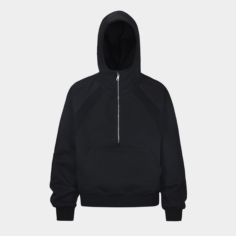 Half Zip | Essential Hoodie - Luxuryurbanwear