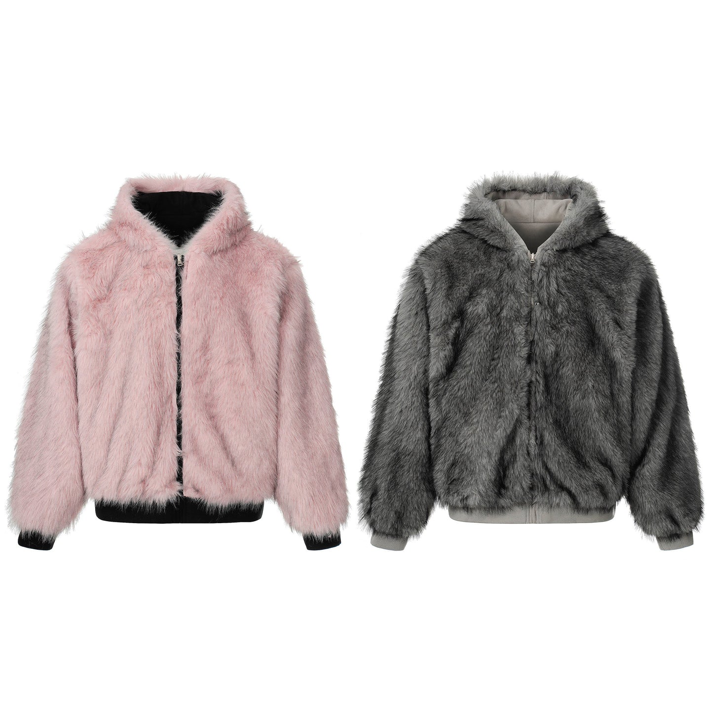 Reversible Fur | Winter Hooded Jacket - Luxuryurbanwear