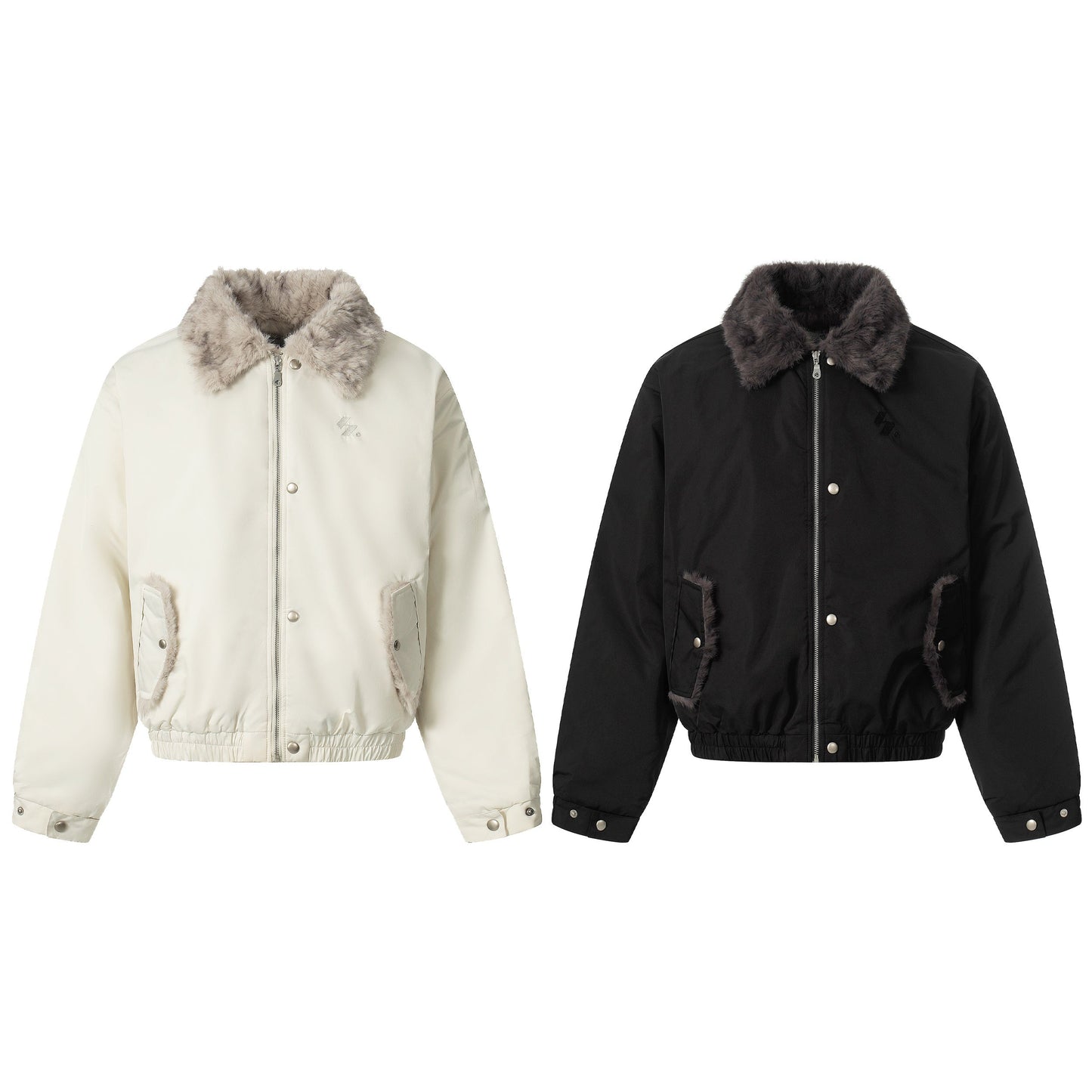 Faux-Fur Collar | Short Winter Jacket - Luxuryurbanwear
