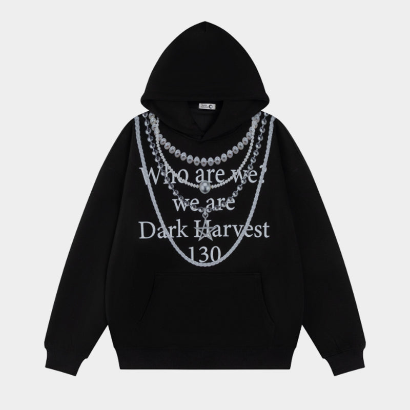 Chains Print | Graphic Hoodie - Luxuryurbanwear
