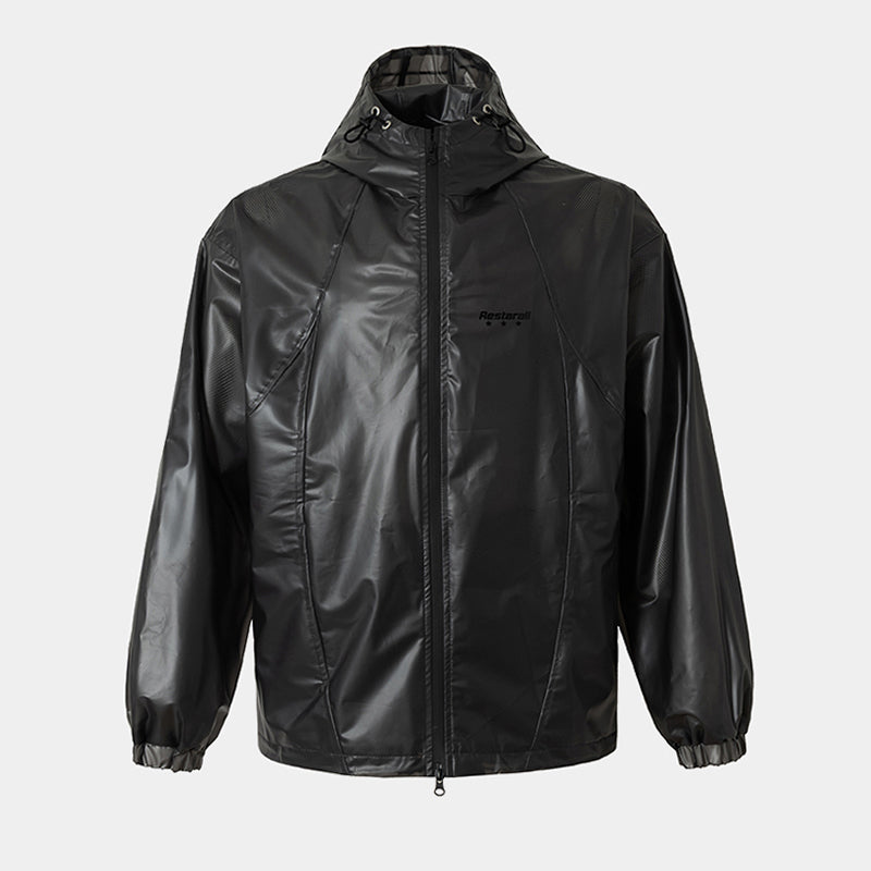 Urban Glossy Techwear | Windbreaker Jacket - Luxuryurbanwear
