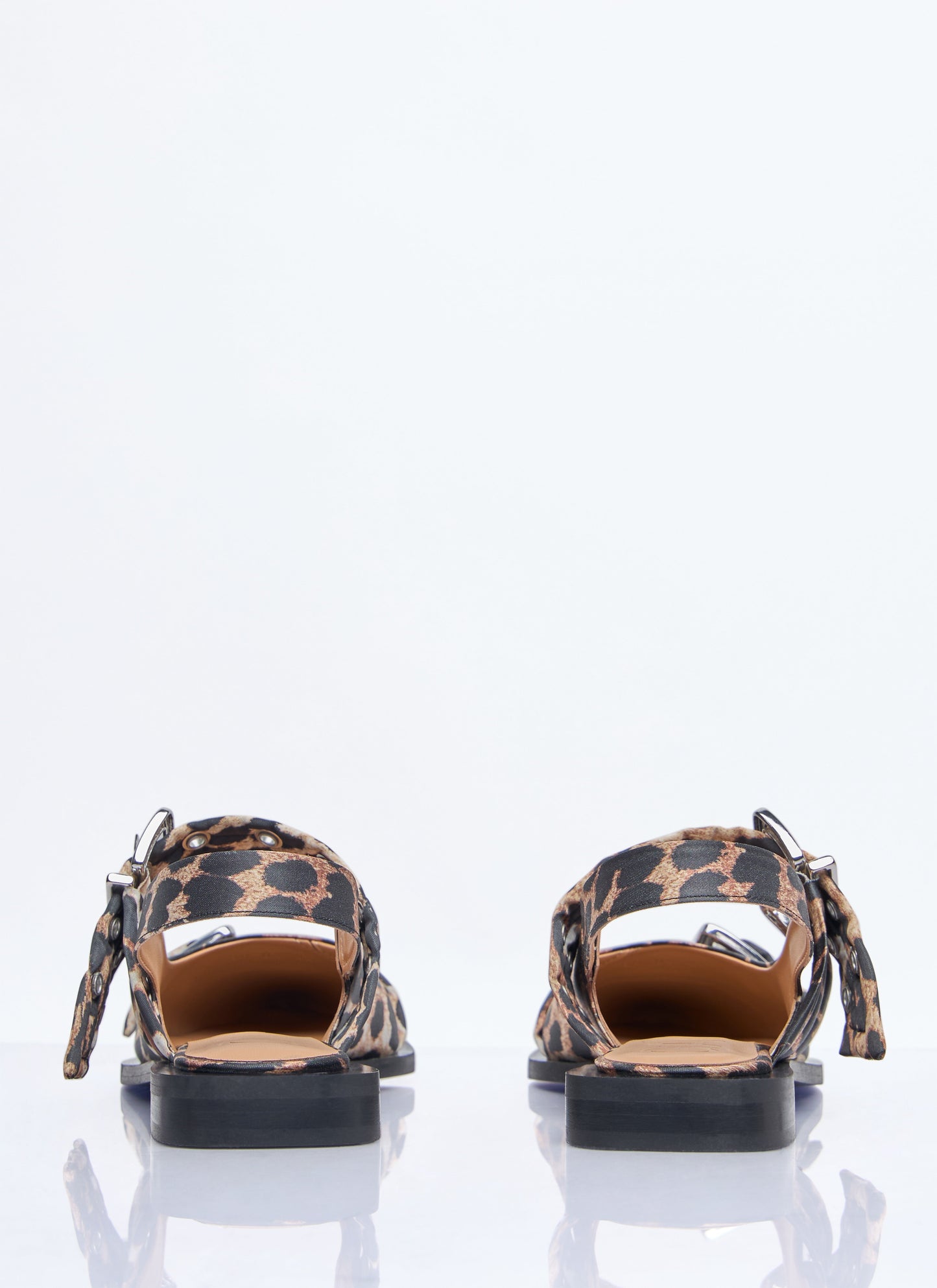 Ganni Women Feminine Buckle Ballerina Flats