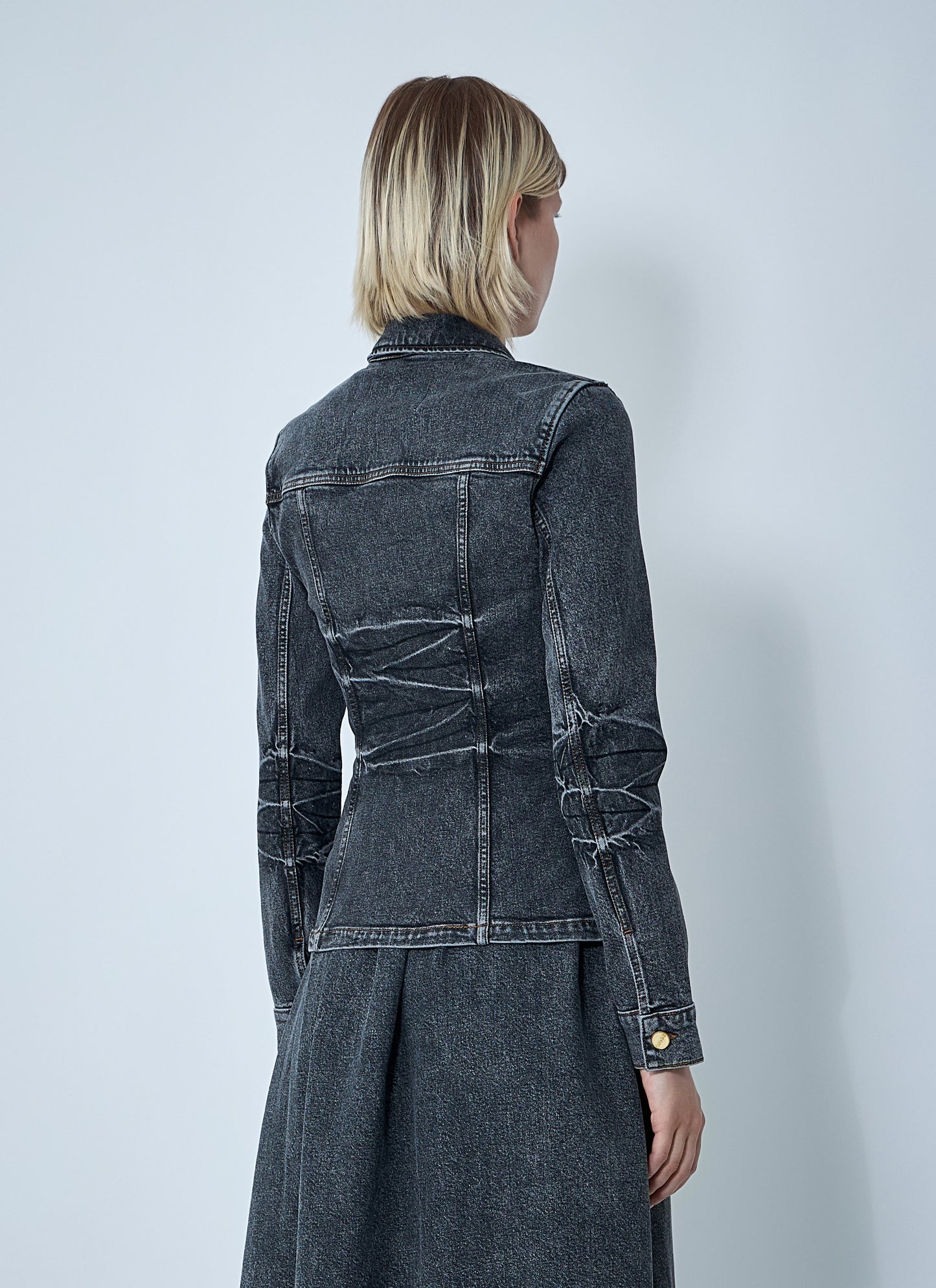 Ganni Women Stretch Denim Jacket