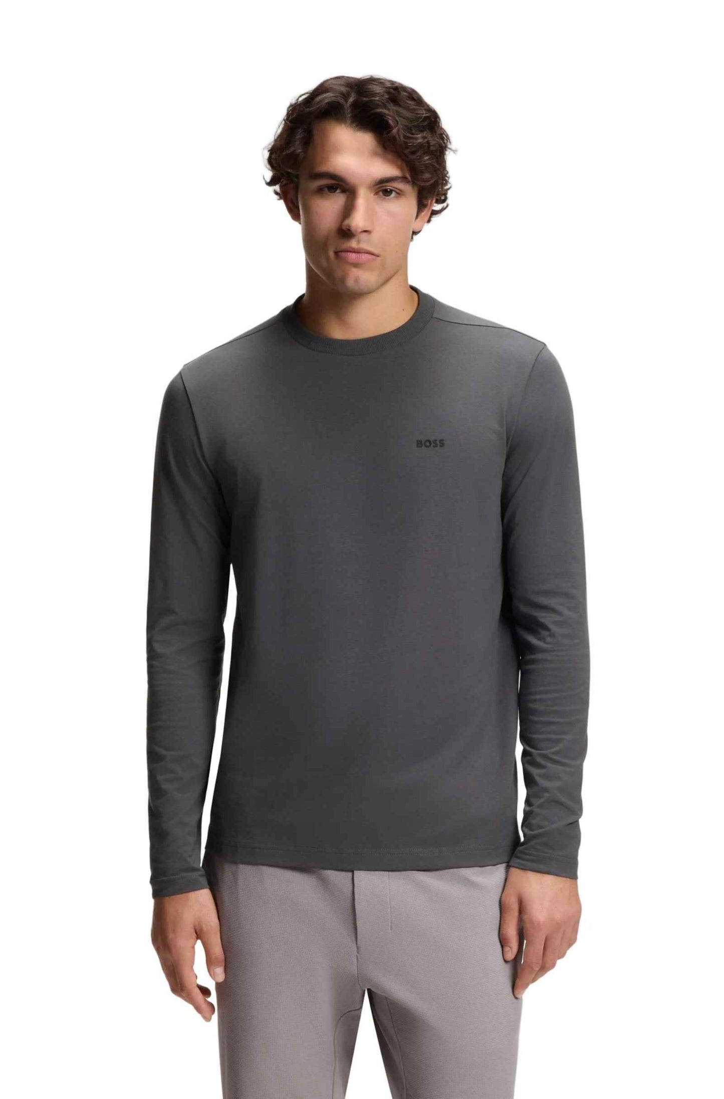 Boss Green Long Tee - Grey