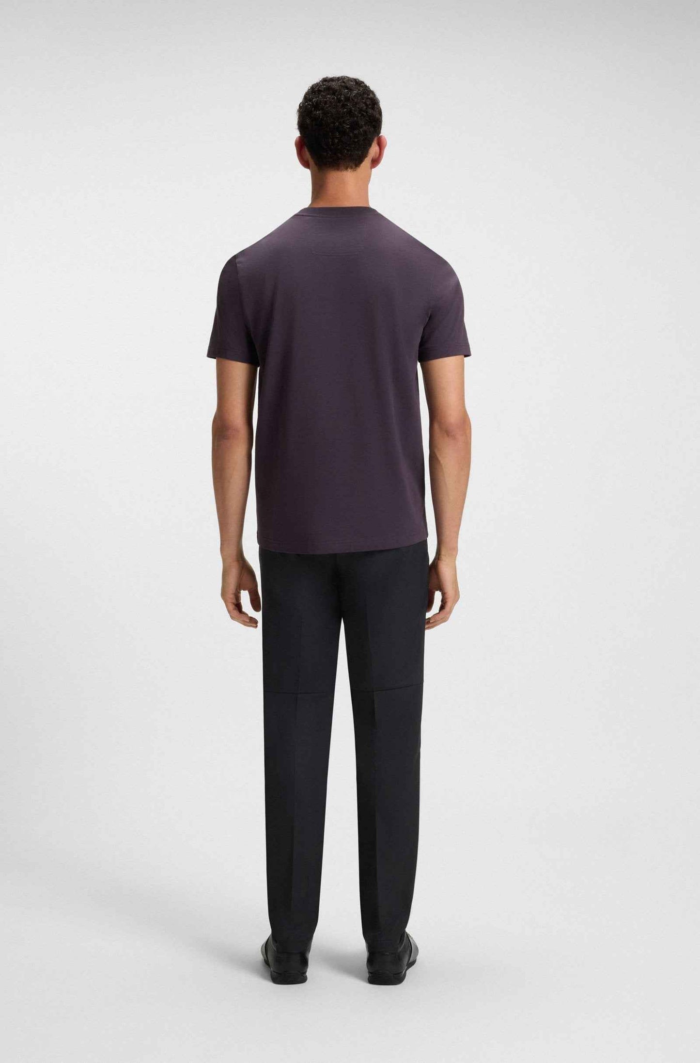 Boss Green Iconic Zone Tee - Dark Purple