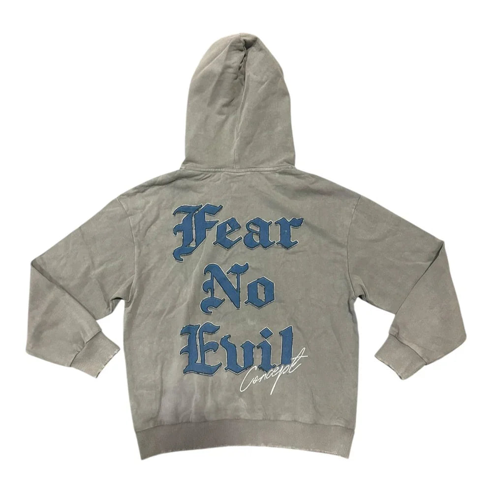 CONCEPT Hoodie Eagle Biker Lightning Graphic