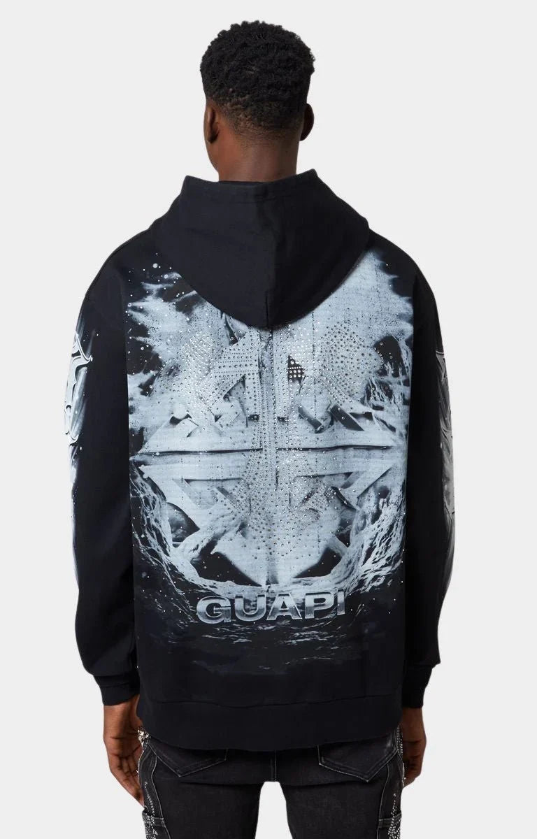 GUAPI Hoodie Cross Graphic