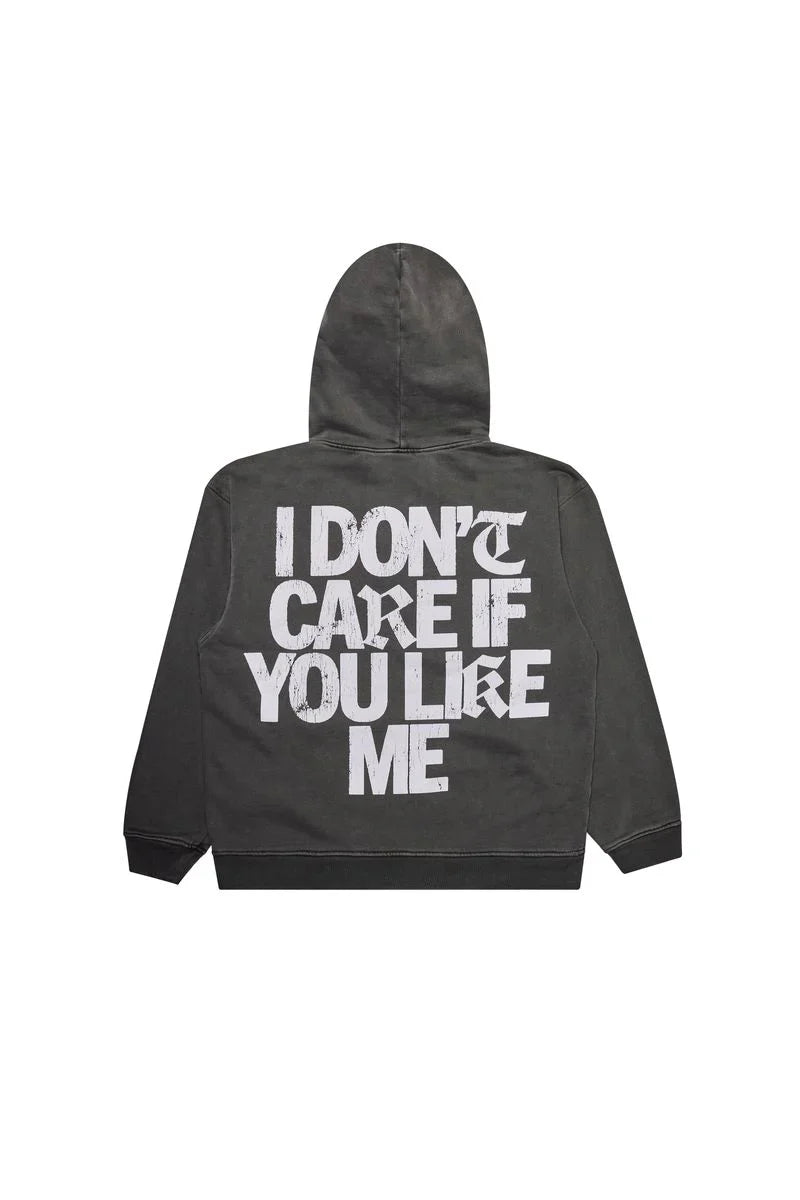 KEEP OUT FAKE LOVE Hoodie Festival Graphic