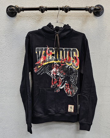 VICIOUS DENIM Hoodie Cotton Graphic Print