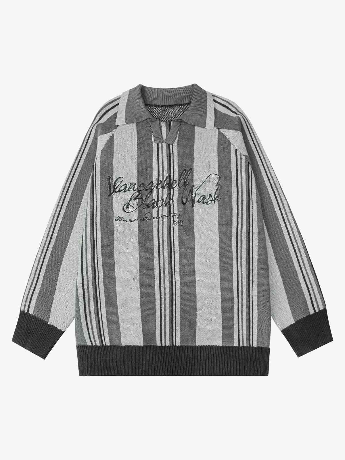 Sweat Striped Embroidery