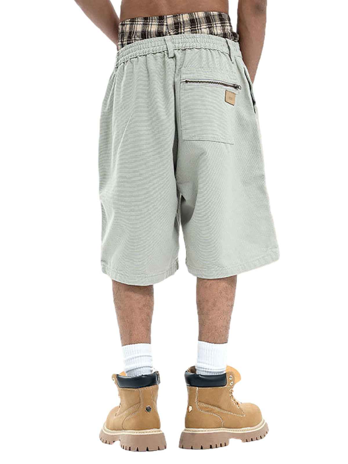 Retro Structured Design Cargo Shorts