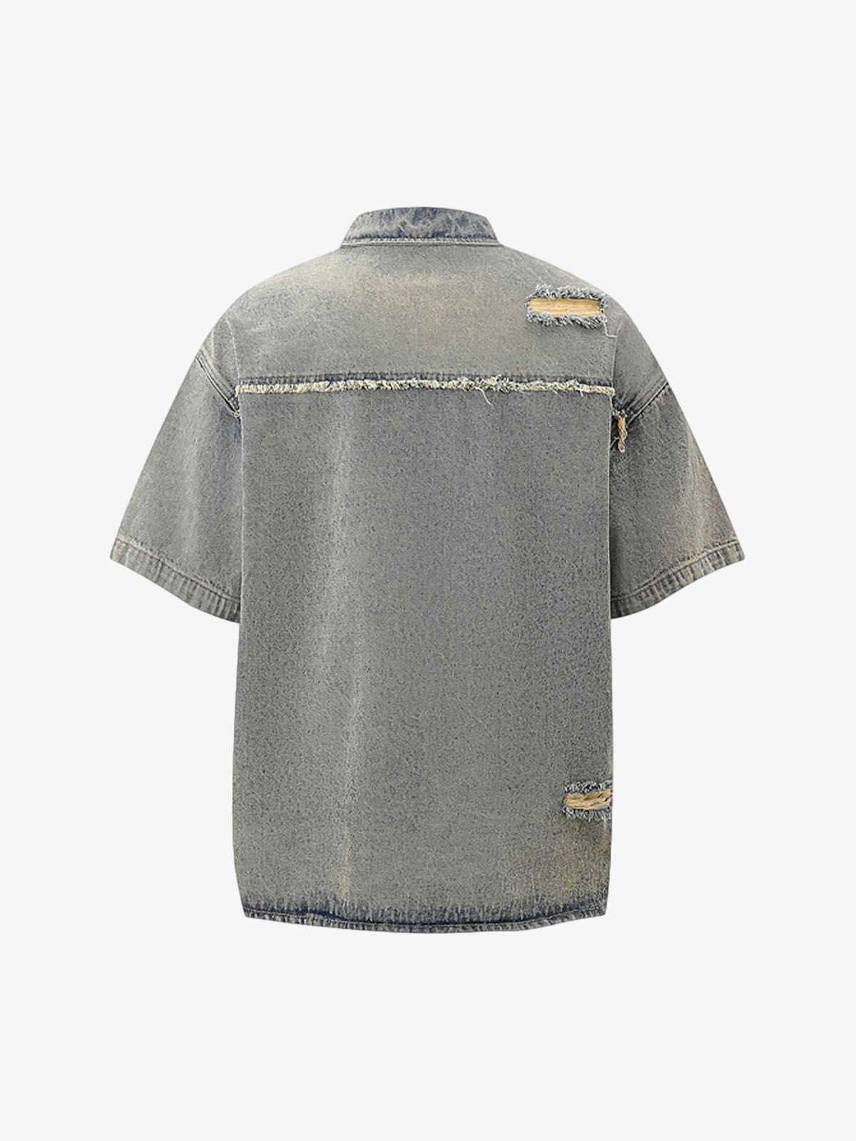 Denim Distressed Ripped Suit - 2460