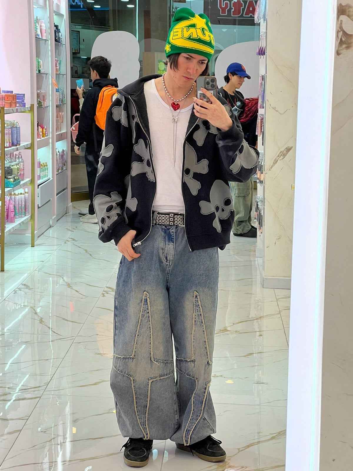 High Street Star Washed Jeans - 2150