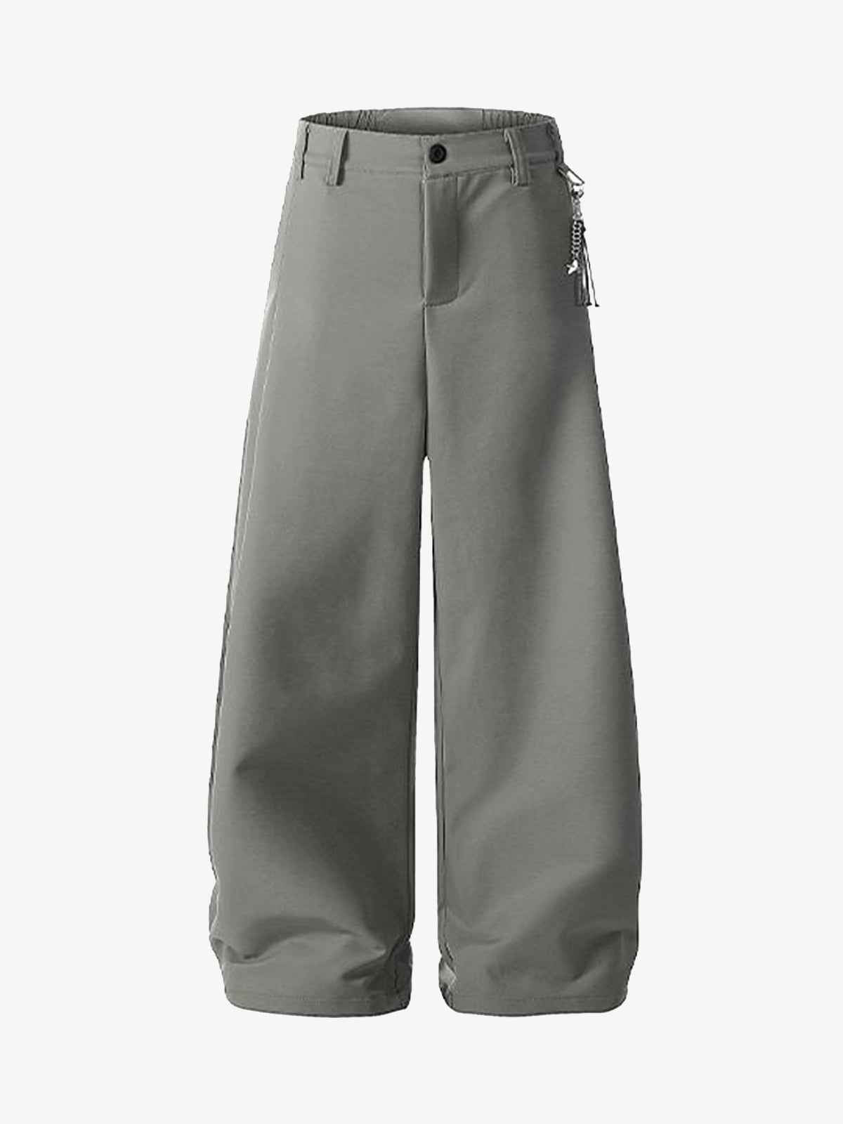 Elastic Waistband Barrel Pants - 2425