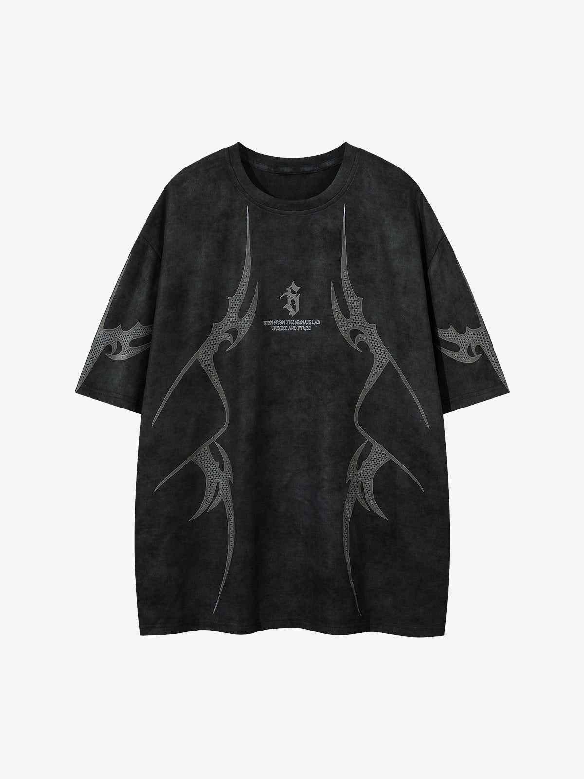 Oversized Graphic Suede Print T-Shirt