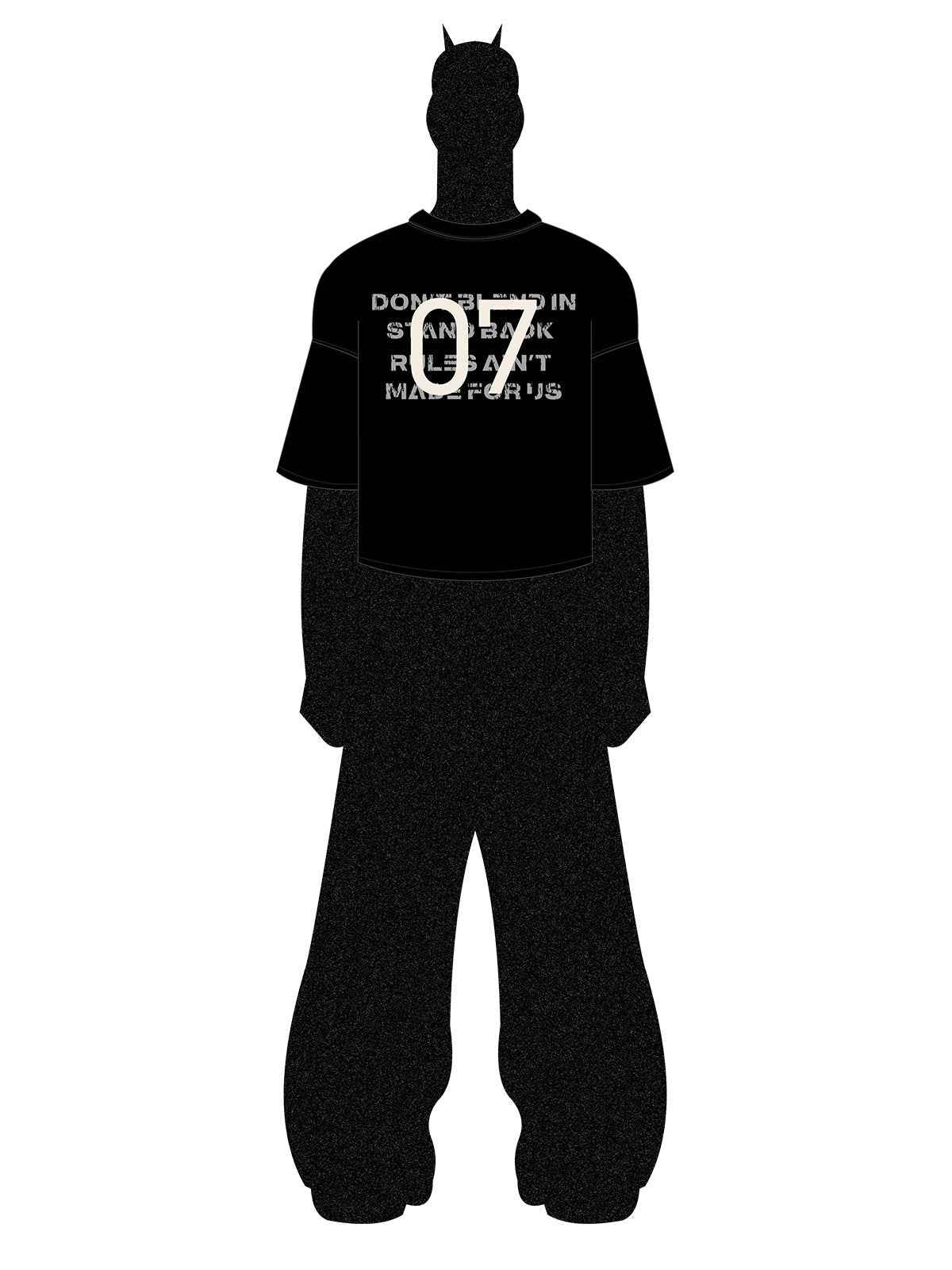 Distressed NO.7 Graphic T-Shirt