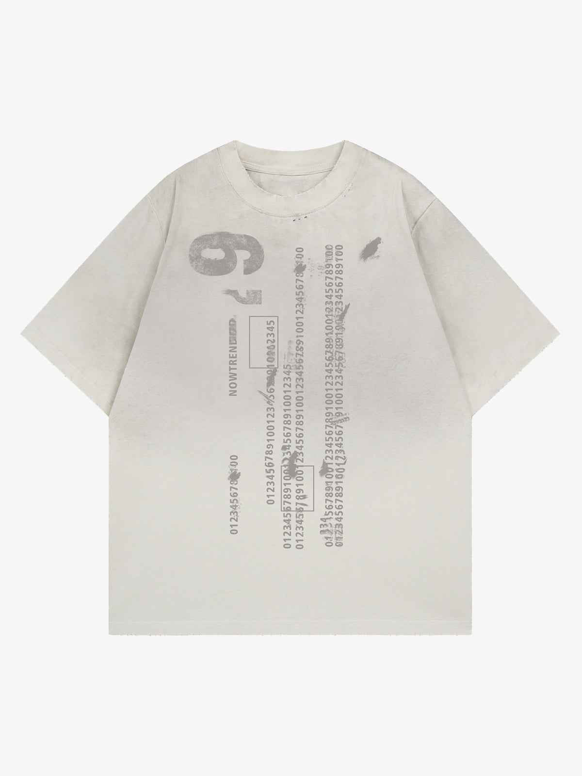 Distressed Digital Print T-shirt