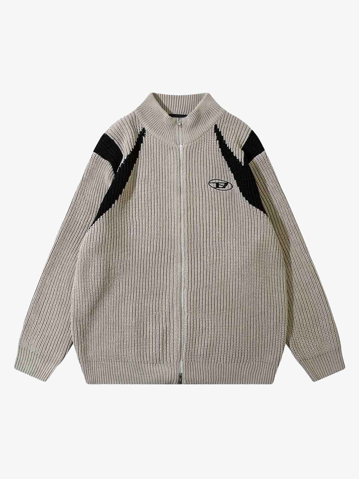 Sweat Color Block Zip