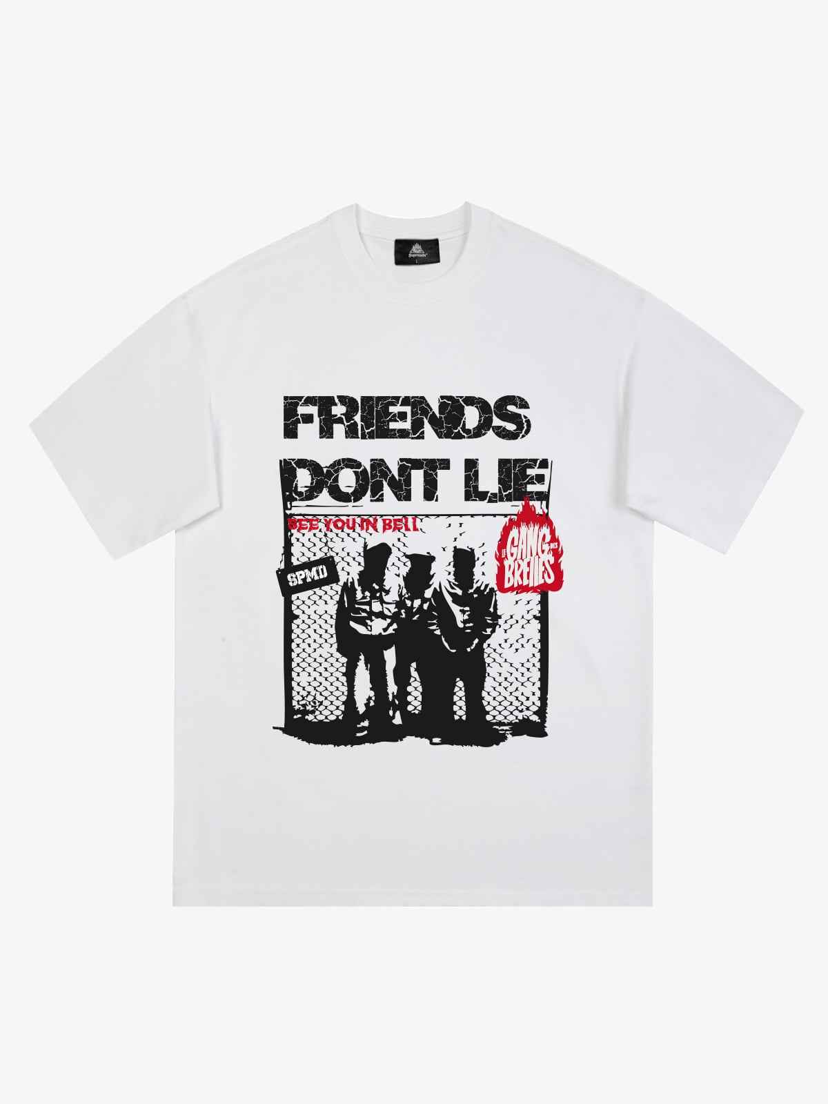 Original "Friends Don't Lie" Print T-Shirt