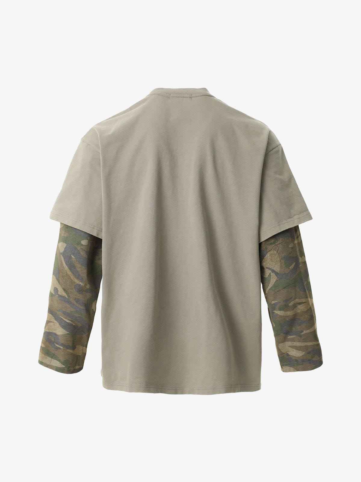 Long Sleeve Distressed Camo