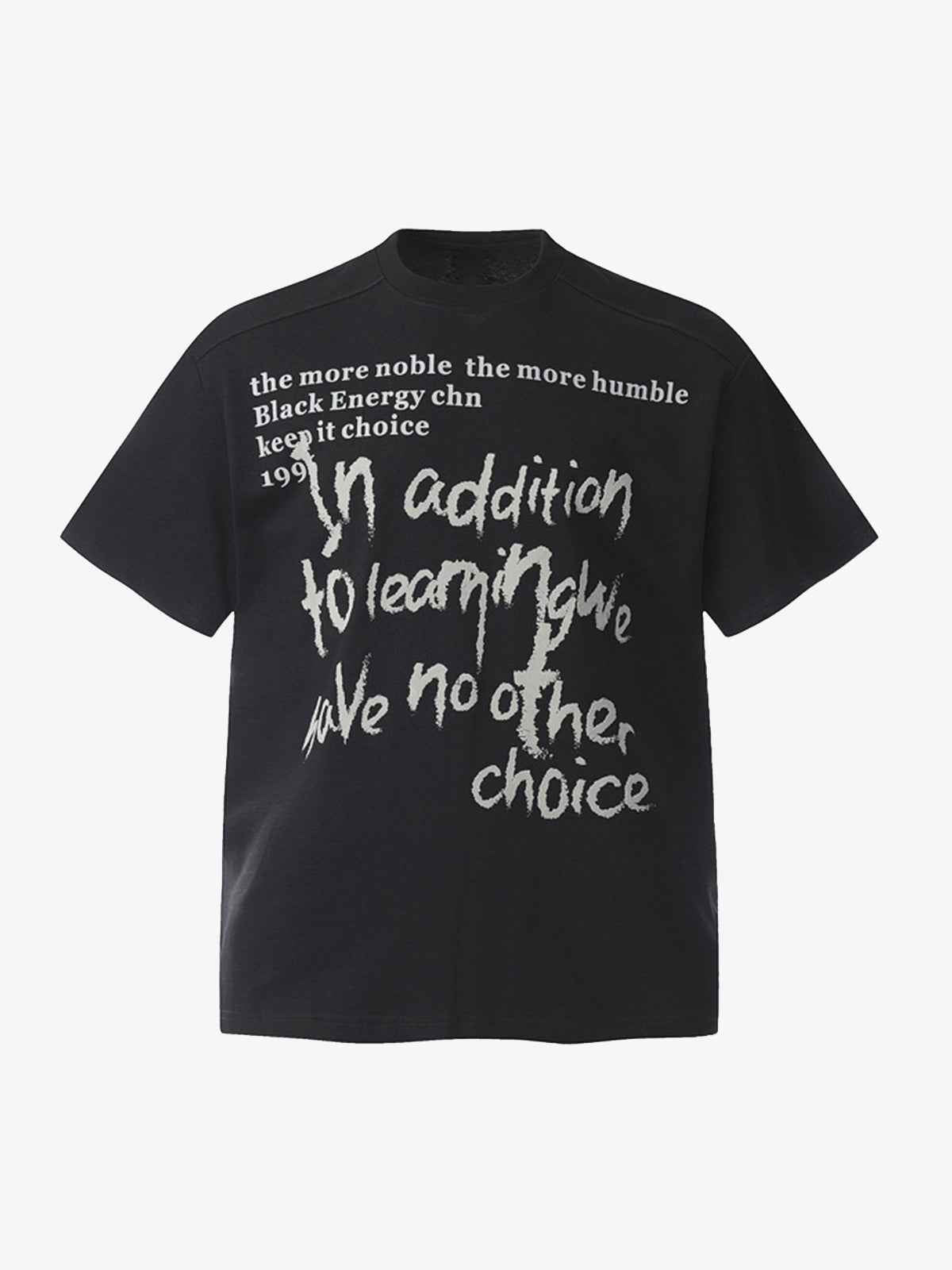 Fun Phantom Letter Print T-shirt