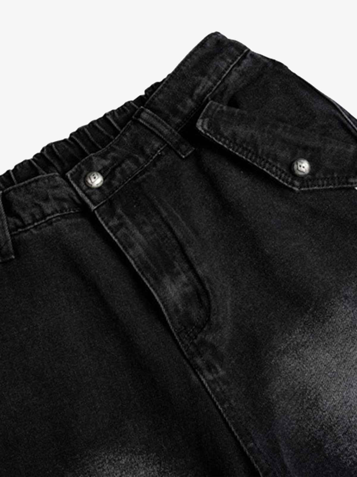 Street Stripe Paneled Work Jeans