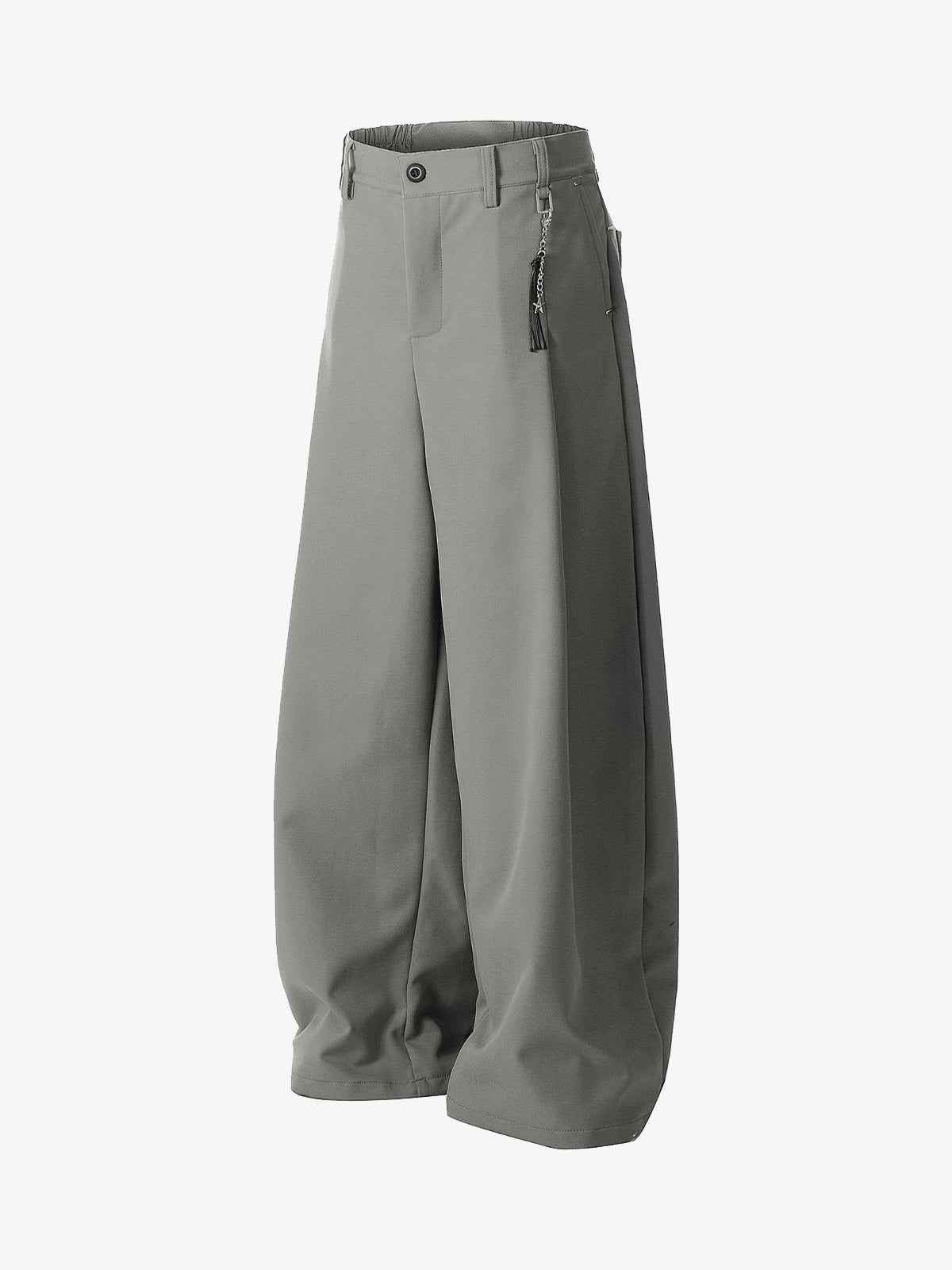 Elastic Waistband Barrel Pants - 2425