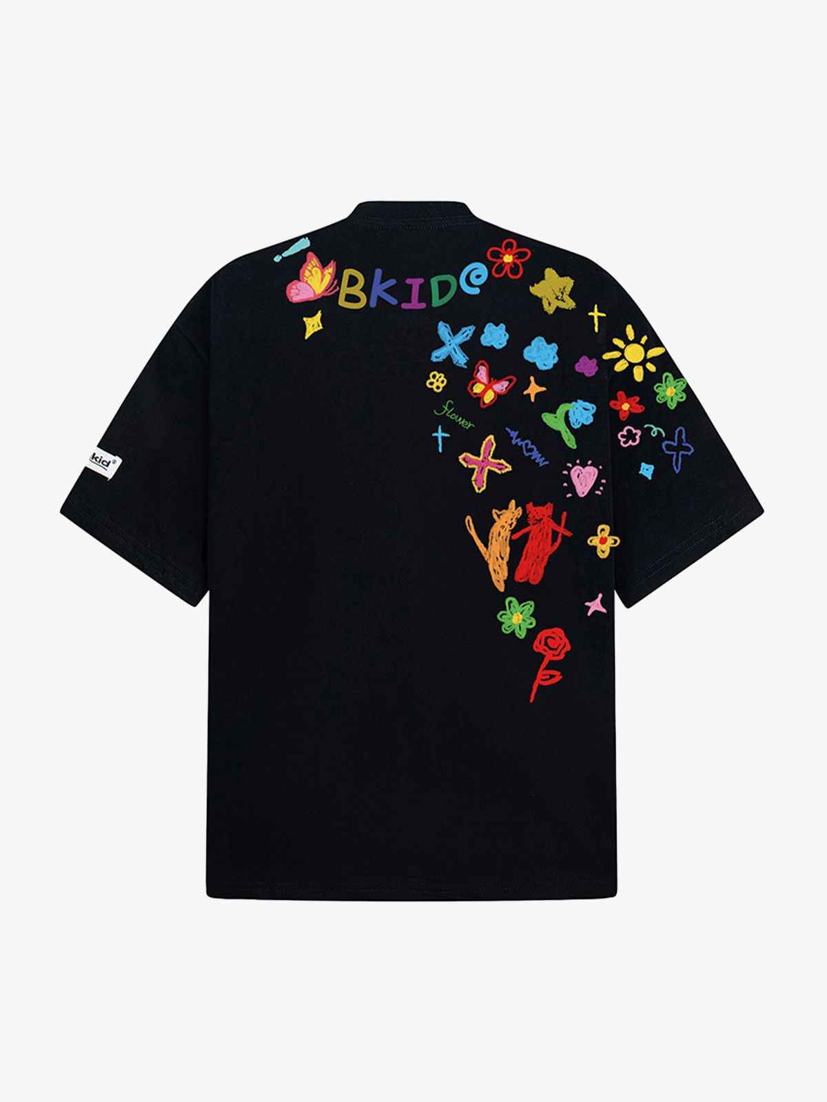 Retro Graffiti Hand-Painted T-Shirt