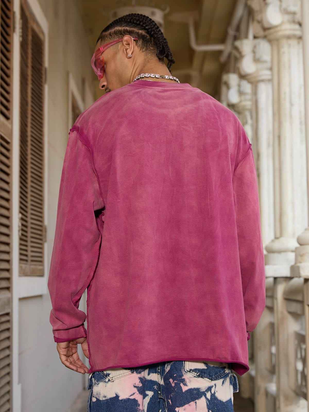 Long Sleeve Washed Edge