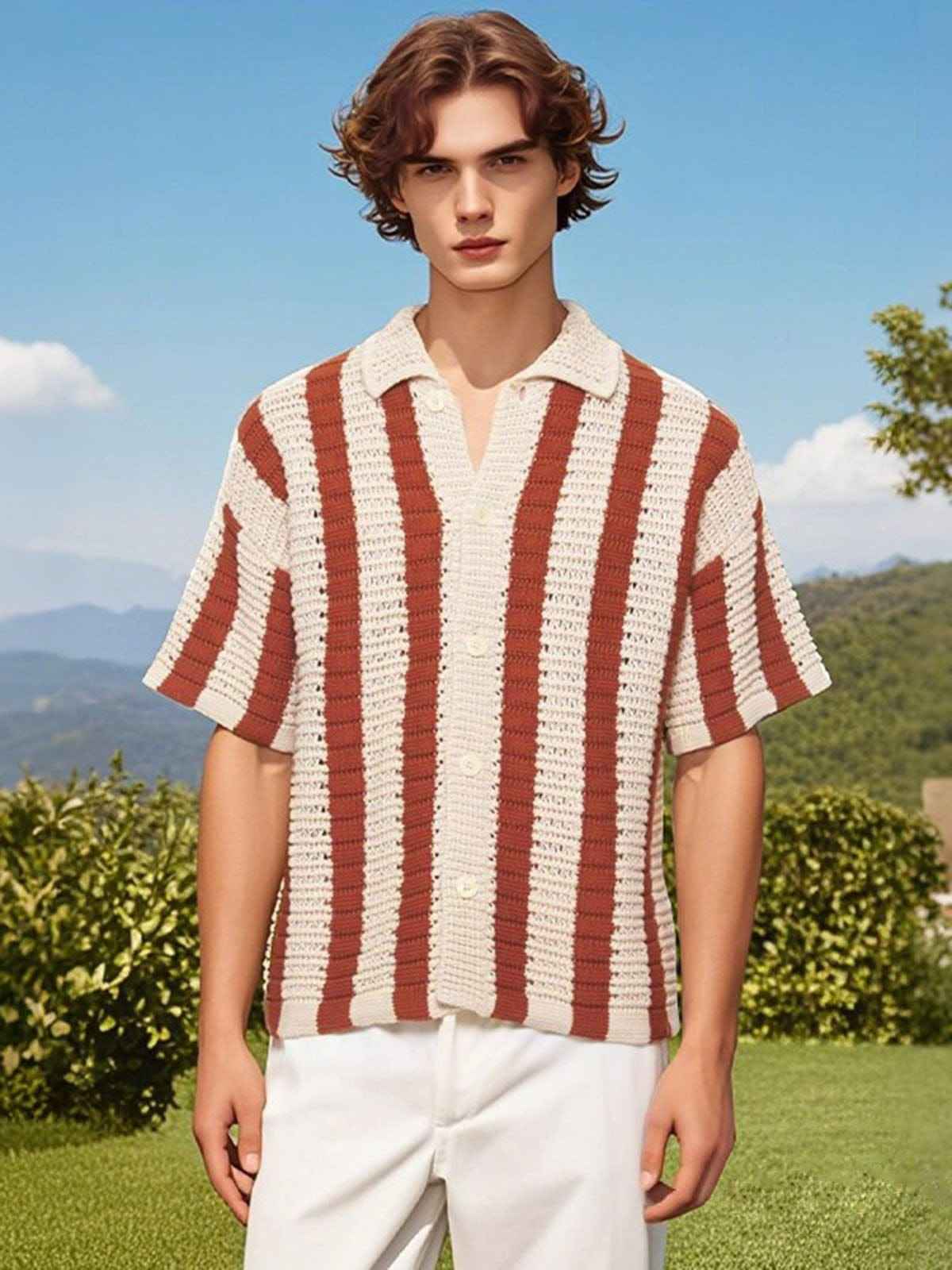 Polo Shirt Cardigan