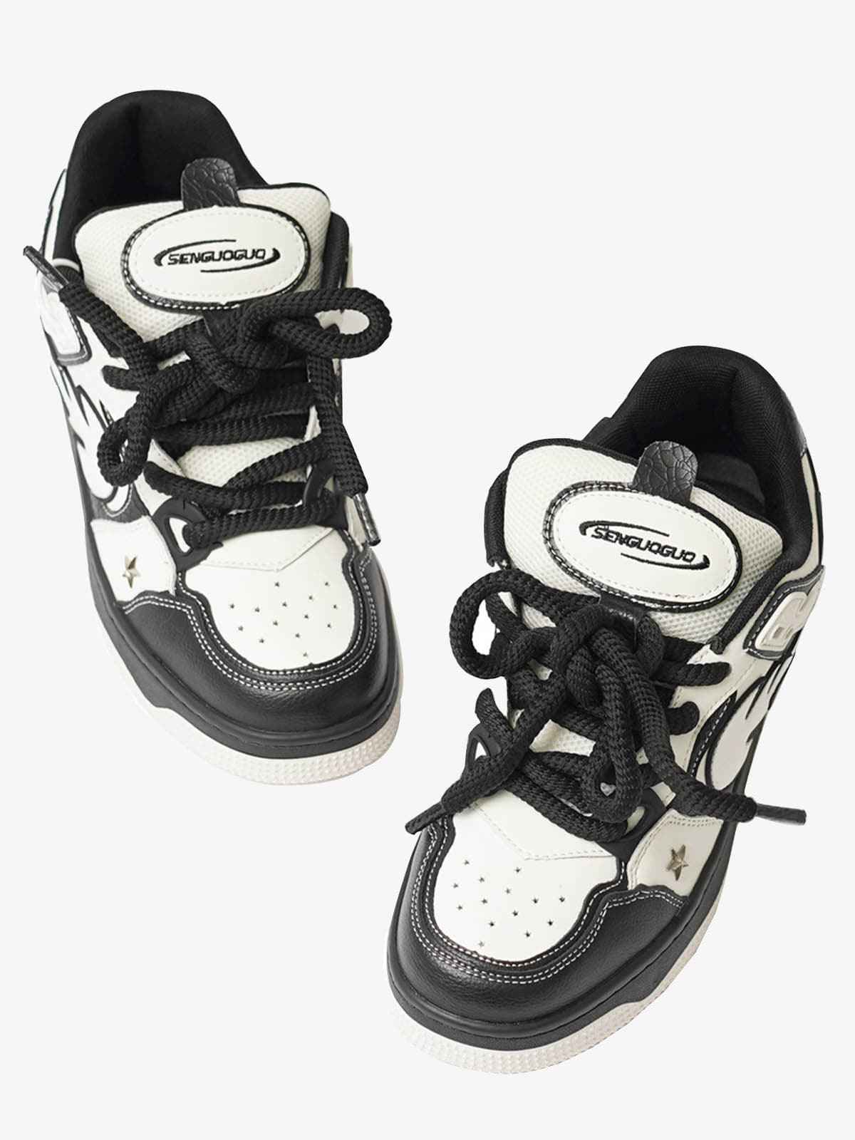 Sneakers Contrast Color Star