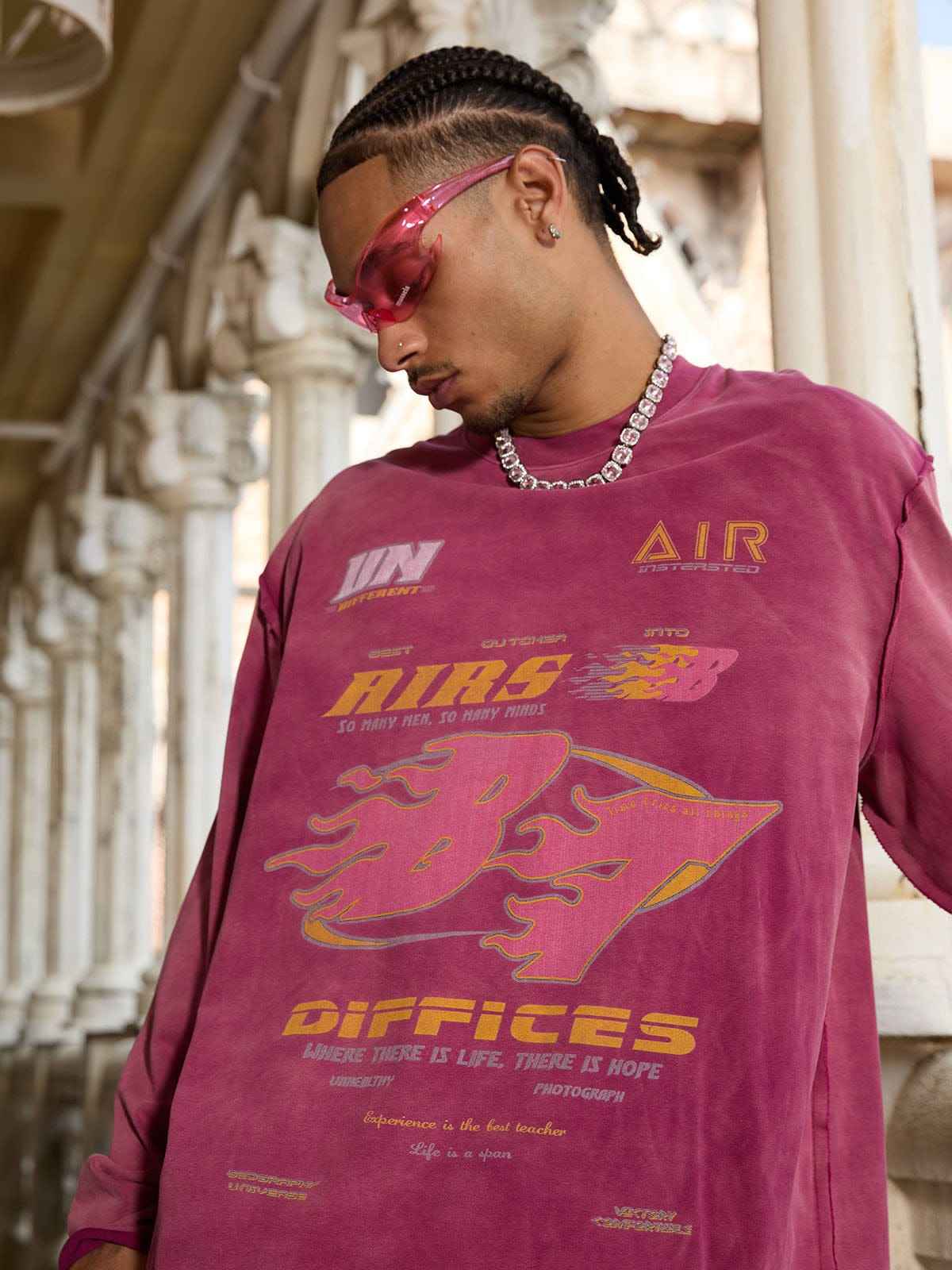 Long Sleeve Washed Edge