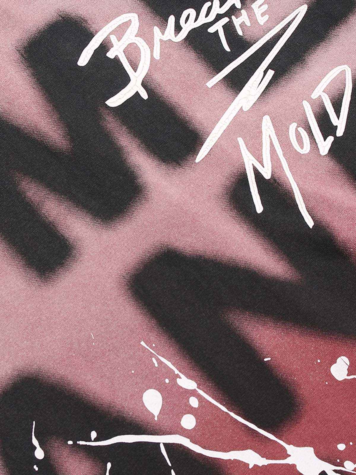 Ink Splash Letter Print T-Shirt - Unisex Oversized Graphic Streetwear Tee