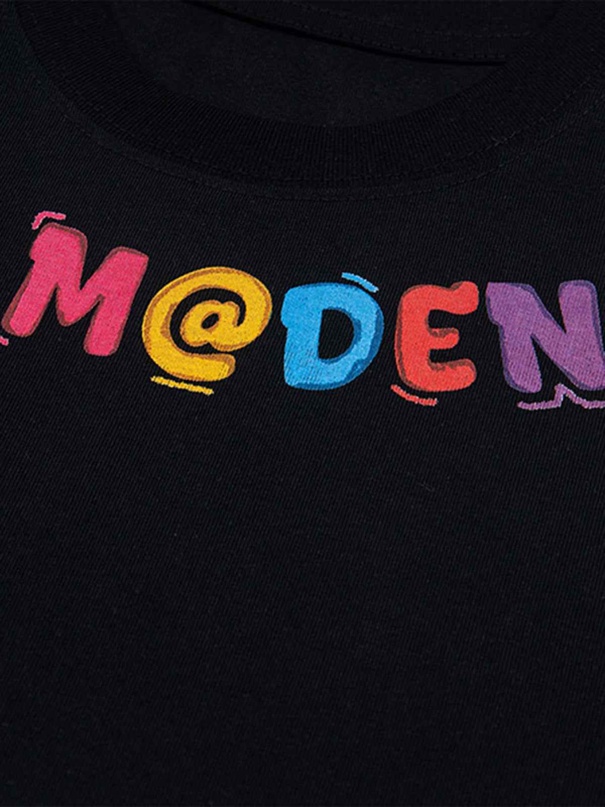 Floral Embroidered Crew Neck T-Shirt