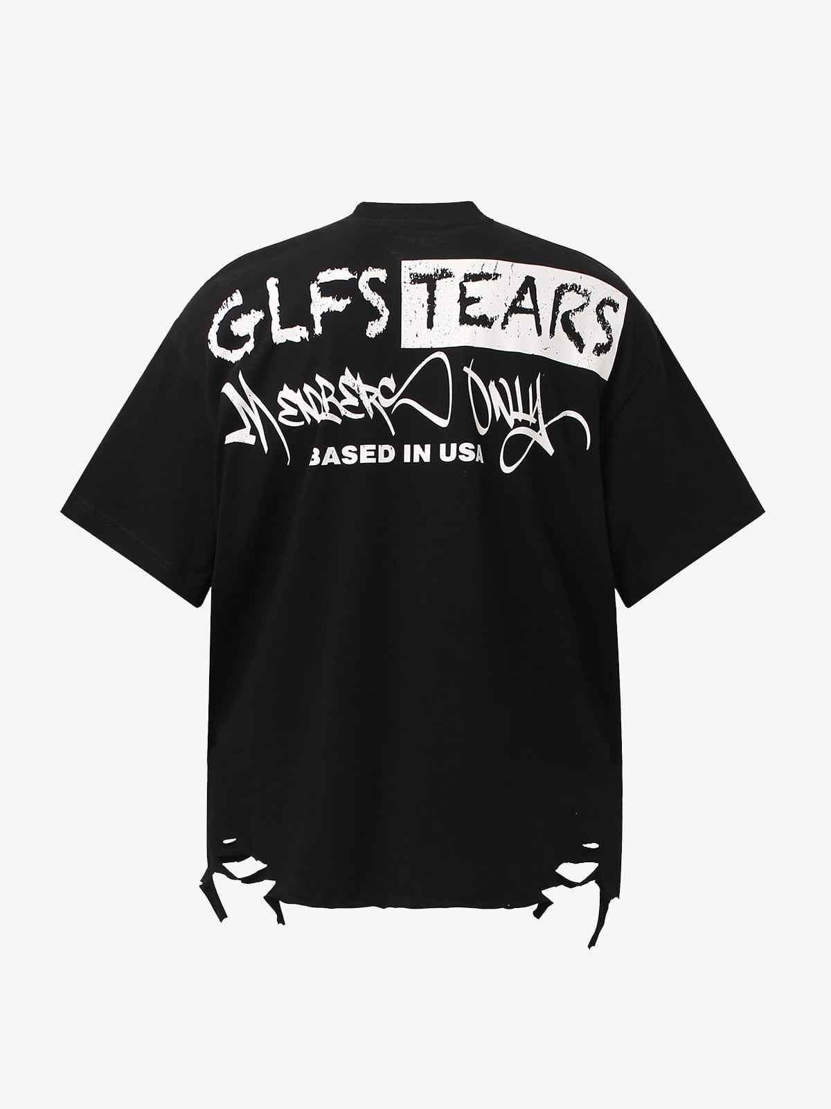 Retro Letter Lip Graphic T-Shirt
