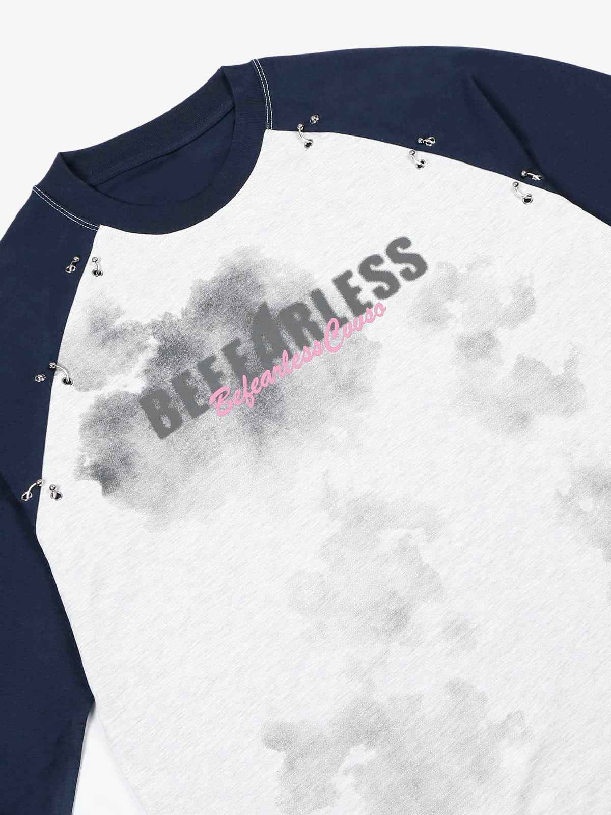 Long Sleeve Splatter Studded