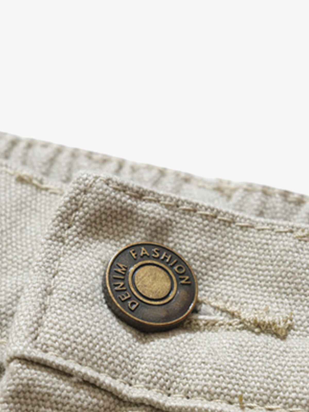 Retro Structured Design Cargo Shorts