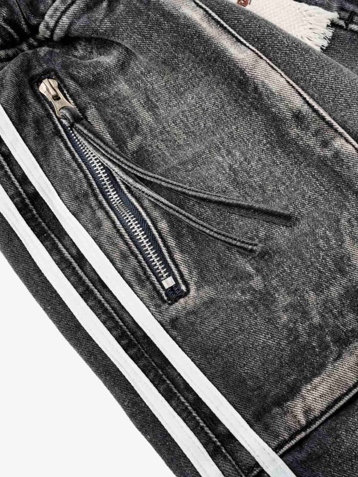 Distressed Cargo Denim Shorts - 2378