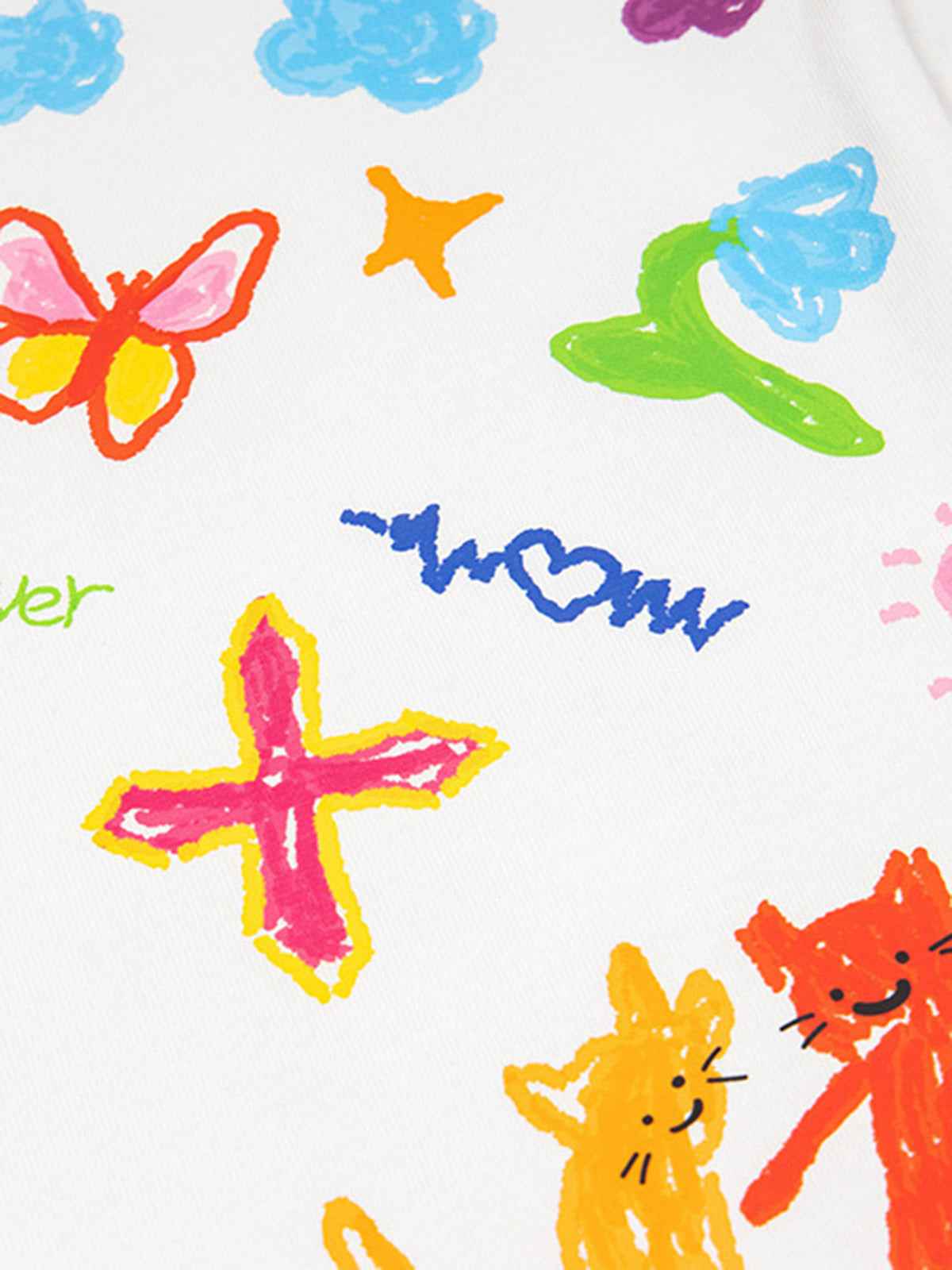 Retro Graffiti Hand-Painted T-Shirt