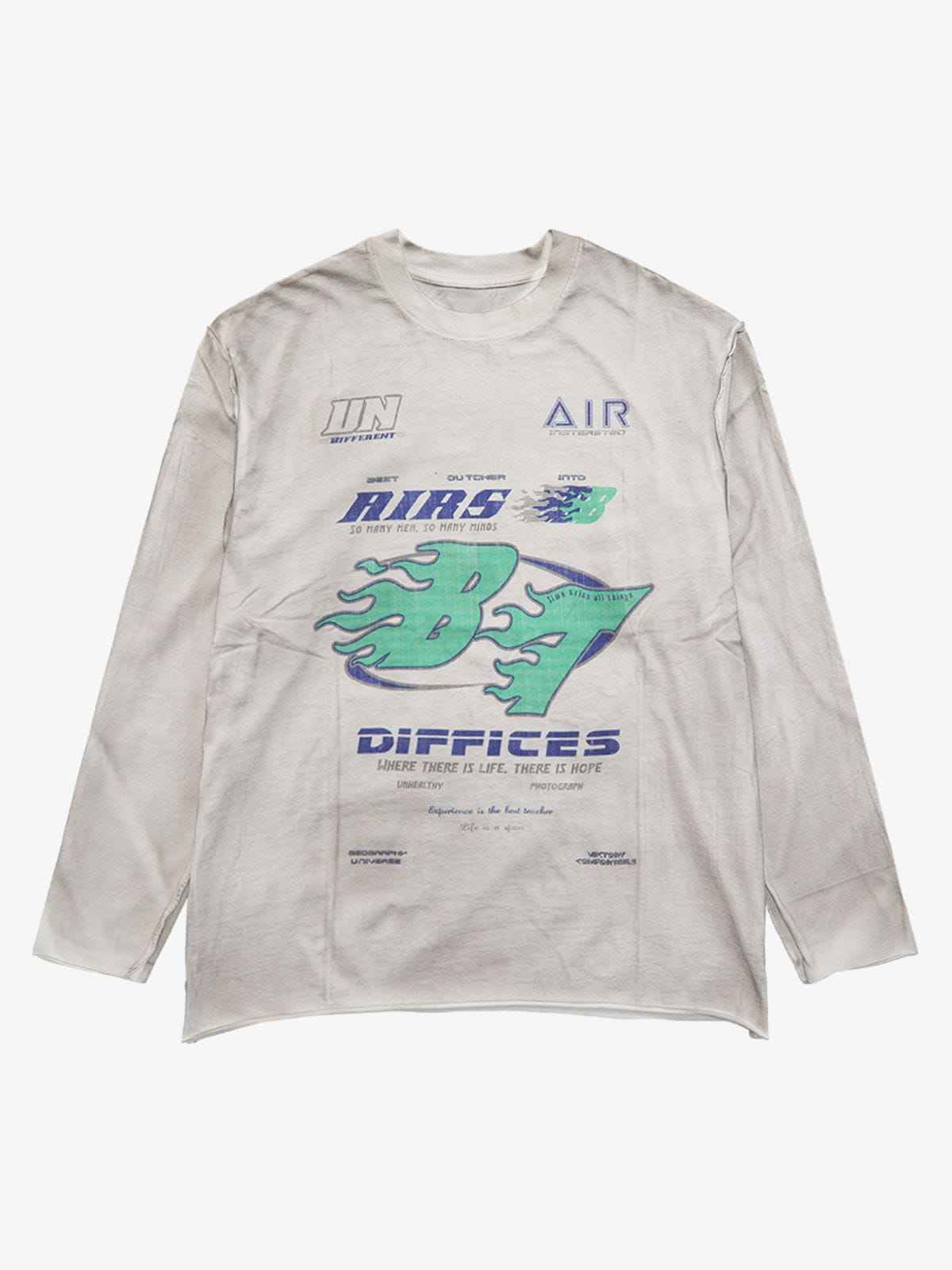Long Sleeve Washed Edge