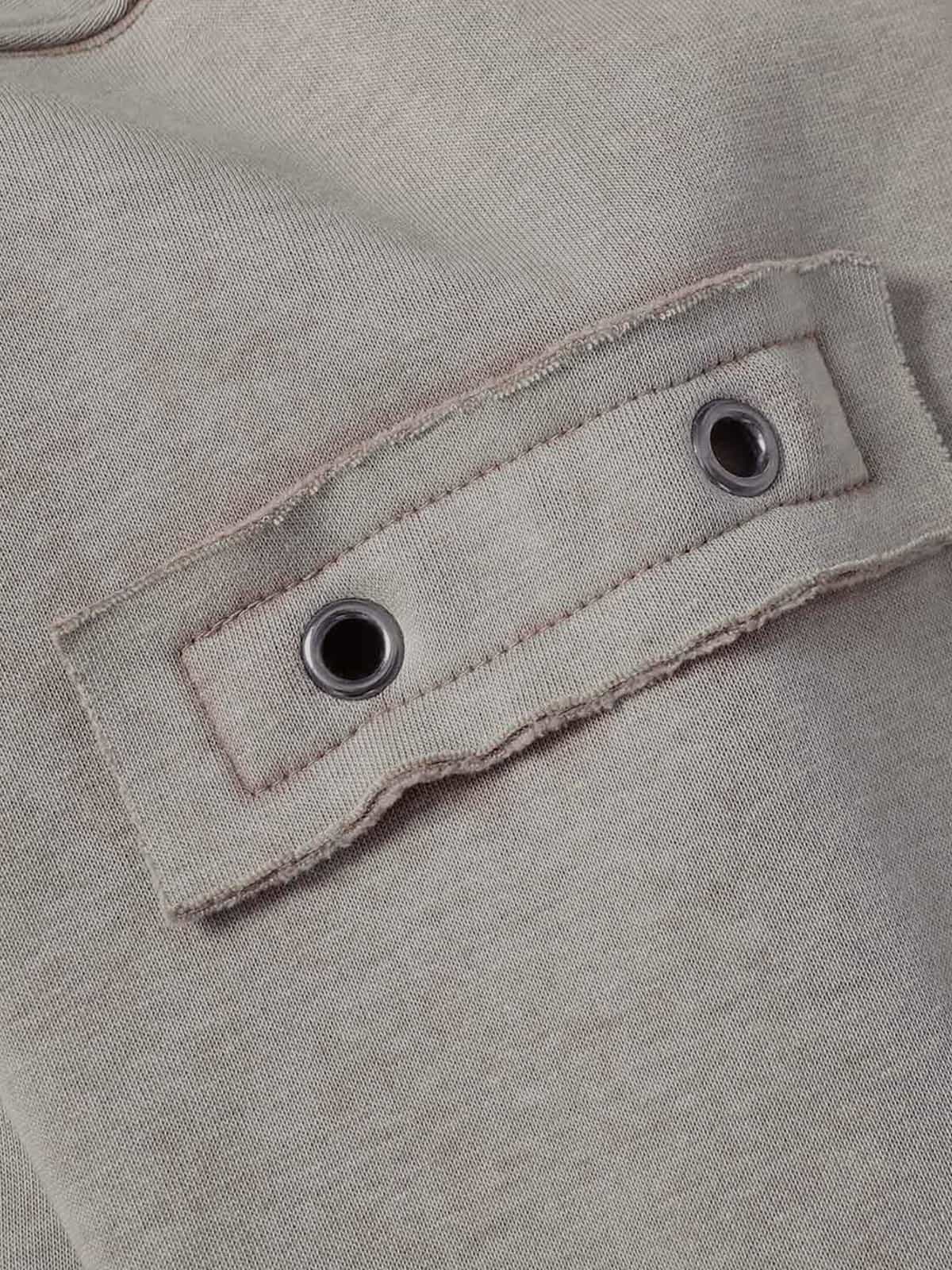 Wasteland Style Washed Zipper Up Sweatshirt - Luxuryurbanwear