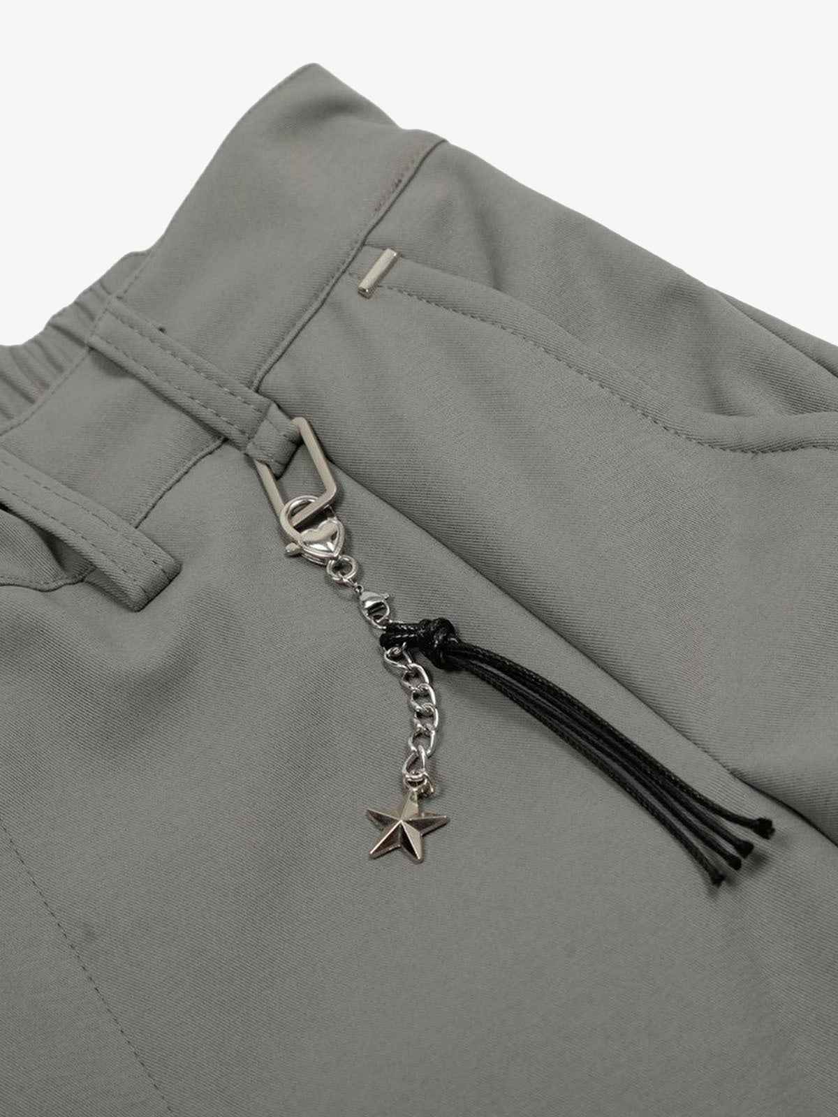 Elastic Waistband Barrel Pants - 2425