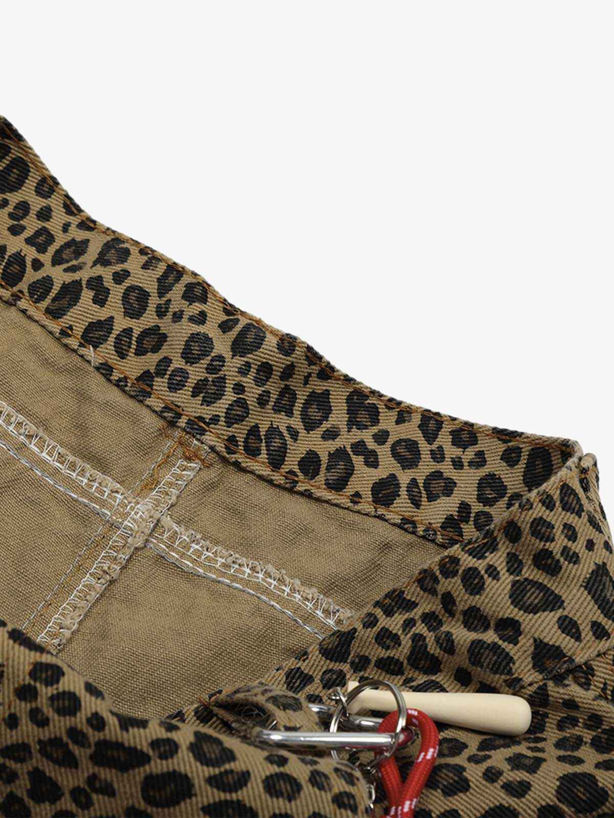 Cheetah Print Barrel Pants - 2416