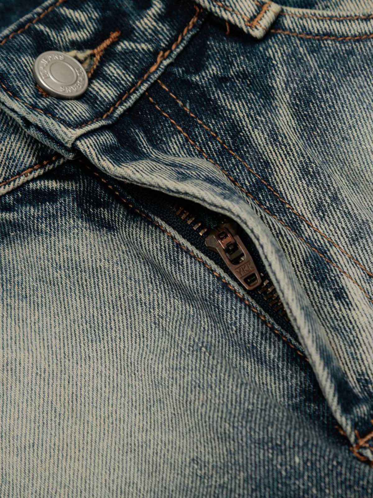 Retro Spray Monkey Washed Baggy Jorts - 2532