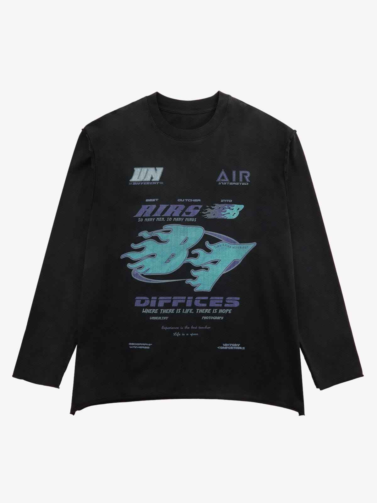 Long Sleeve Washed Edge