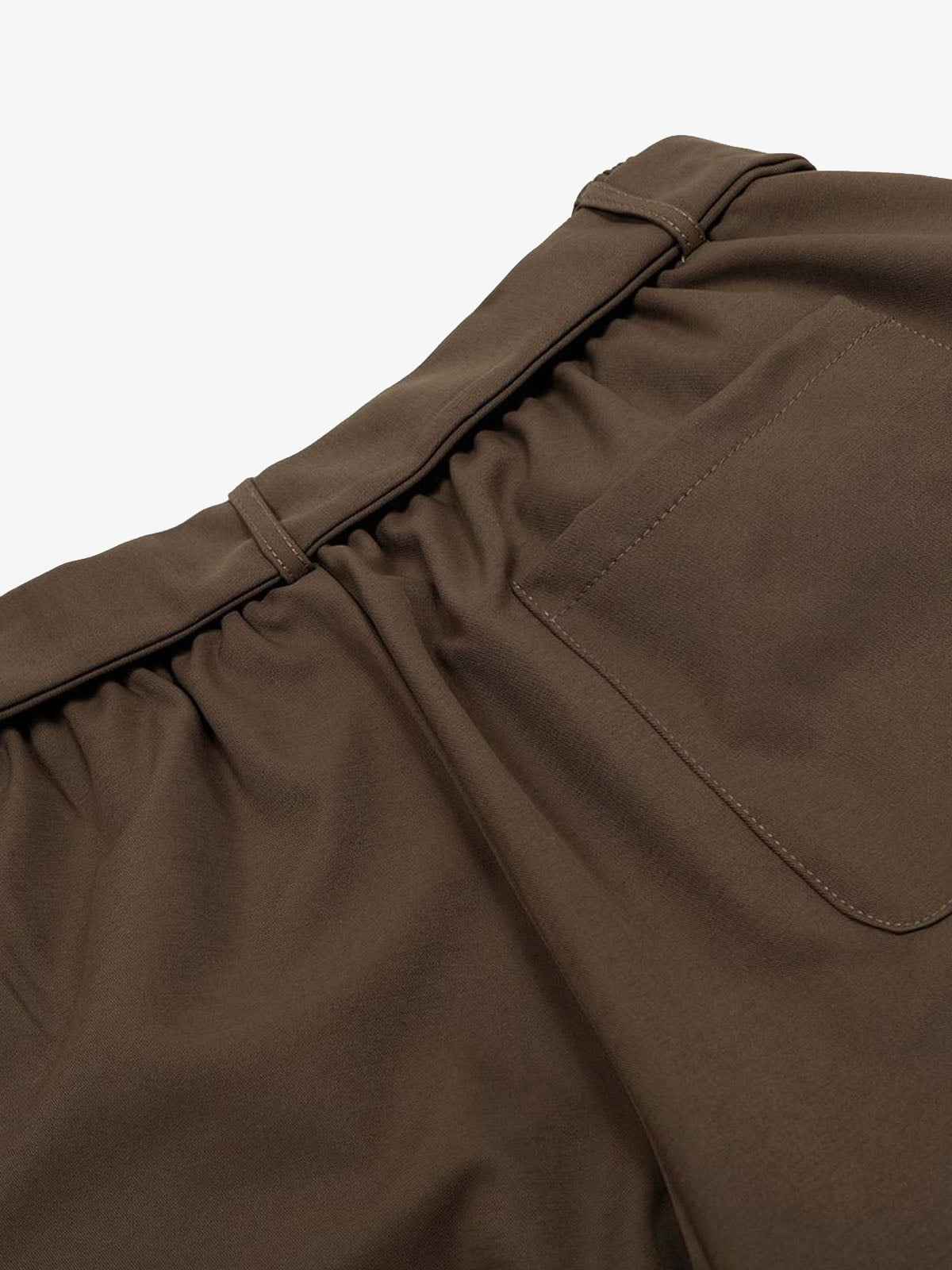Pleated Belted Machete Track Pants