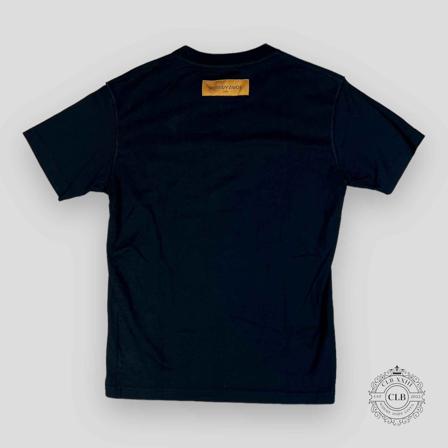 Louis Vuitton Cartoon Logos T-Shirt in Black